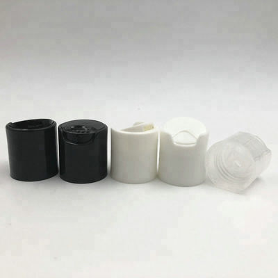 Czarno-biała nasadka niekapek 20/410 Disc Top Cap do butelki szamponu