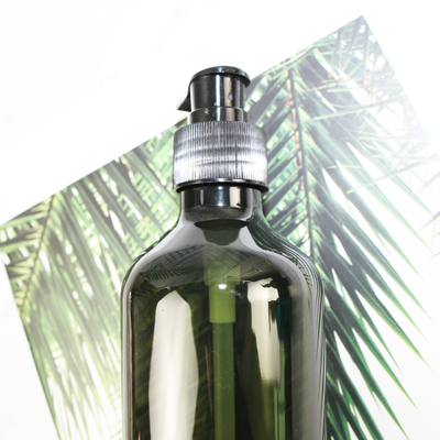 Producent Hurtownia Brązowa Szara 300 ml Przezroczysta Pusta Plastikowa Butelka Szamponu PET Z Nakrętką Pompki